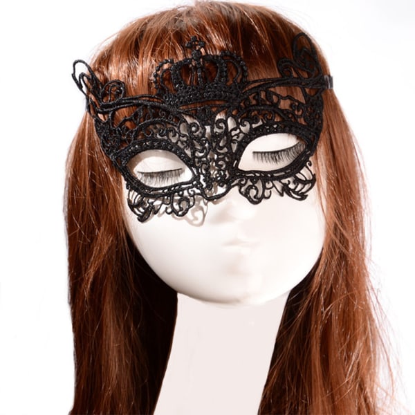 Luksusnahka Mask Lace Naisten naamio