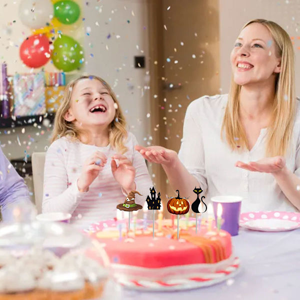 48 st Halloween Tecknad Dessert/Cake Toppers