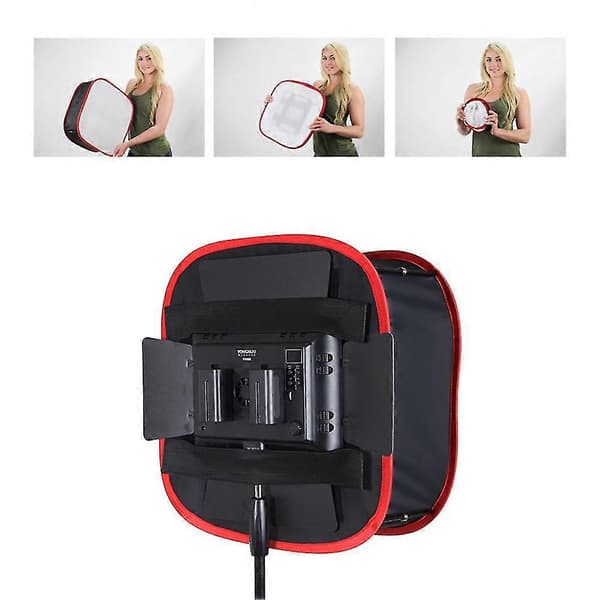 Portabel hopfällbar Softbox LED-ljuspanel Diffust ljus Rumbelysningsmodifierare för LED-ljus