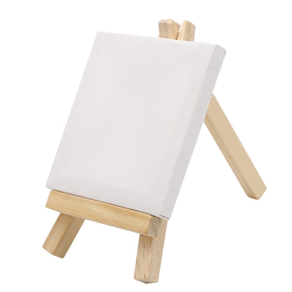 Mini lerret tre staffeli sett for kunstmaling tegning håndverk bryllup hjem dekorasjon