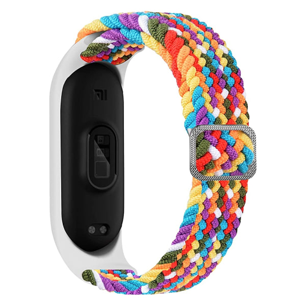 Flettet Solo Loop-rem kompatibel med Xiaomi Mi Wristband