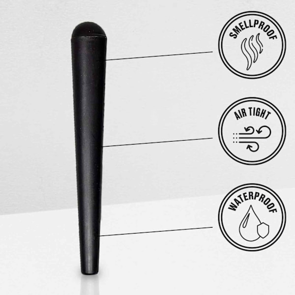 5 Stycken Joint Hållare, 120mm Återanvändbar Joint Case Tub Plast Cigarettfodral Vattentät Cone Holder Lufttäta Tubes för säker förvaring