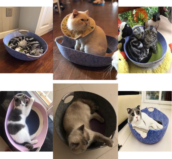 Katteseng Kattekurv Kattesofa Hundeseng Kattehule til Alle Katte og Små