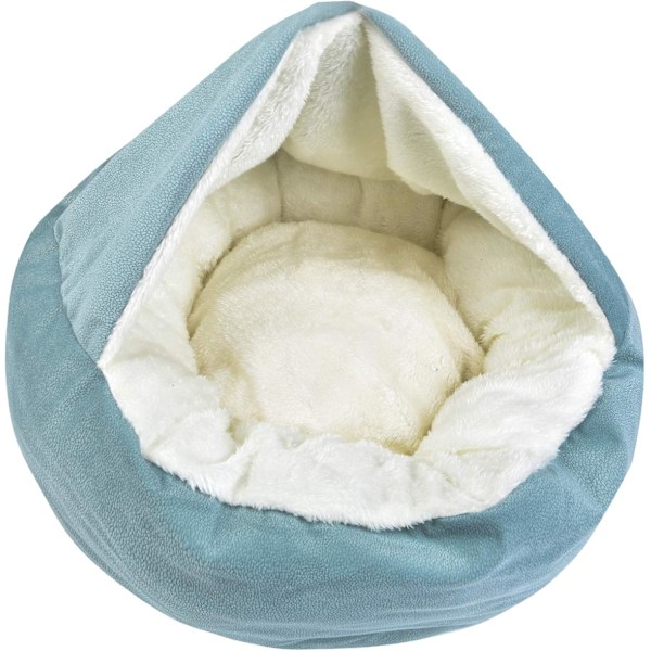 Kattbädd bekväm rund hundbädd mjuk husdjursbädd XZ025 (48 * 20, Cyan)