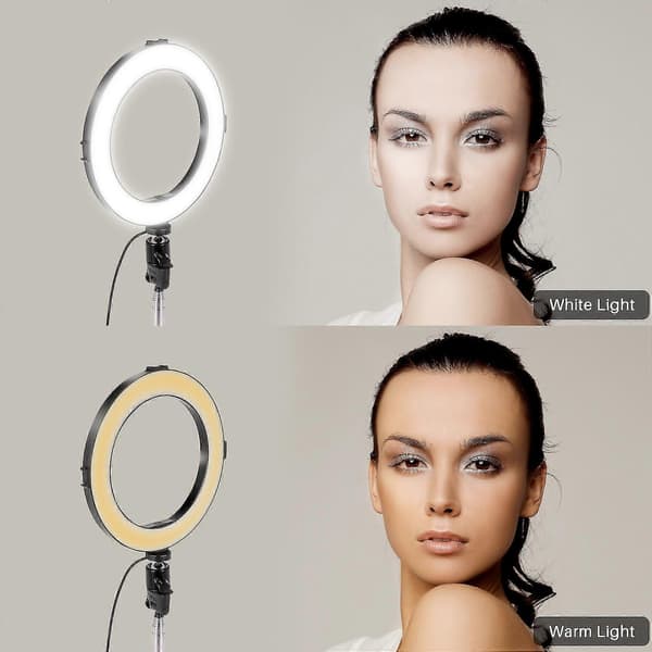 Fotograferingsring 20cm LED Sminkeringlampe Med Tr Usb-plugg For Video