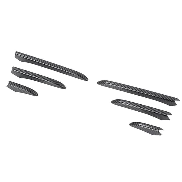 6 stk. Karbonfiber Bil Frontfanger Tåkelys Øyenbryn Stripe Deksel Trim For Id.4x Id4x 2022