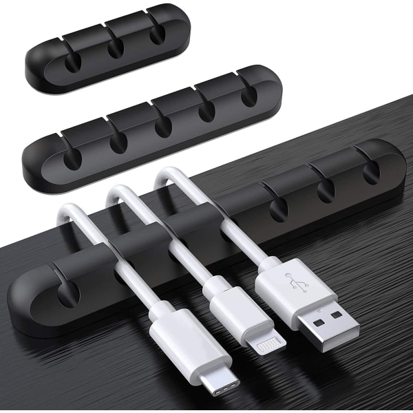 Kabelholder, Kabelstyring, 3-pak Kabelklips Multifunktionel
