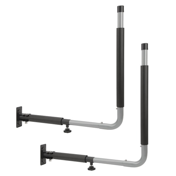 Takstativ for biltakboks, veggmontert, sammenleggbar, teleskopisk, 50 kg bæreevne, krok for oppbevaring av kajakk, kano og surfebrett