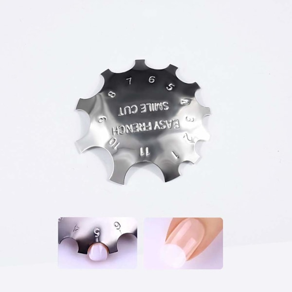 3 stk. Acryl Trimmer Edge Trimmer Fransk Smile Line Kant