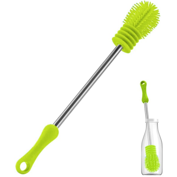 Silicone Bottle Cleaning Brush with Long Handle, 27.5*4cm Water