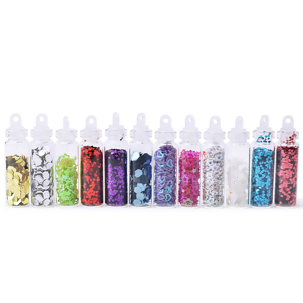Nagelkonst Dekorationer Glitter Pailletter Sekvenser Nagelkonst Dekal Manikyr Verktyg Typ A