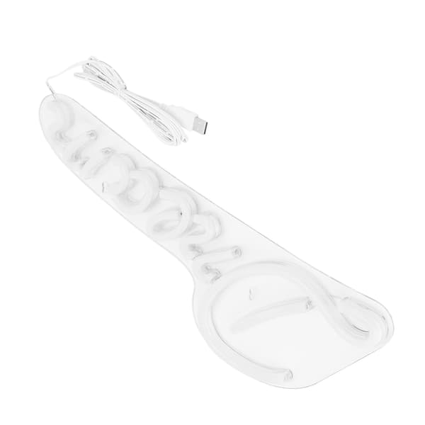 LED Neonlampa Unik USB-driven Väggneon Skylt Fest Högtid Sovrum Dekoration Blå