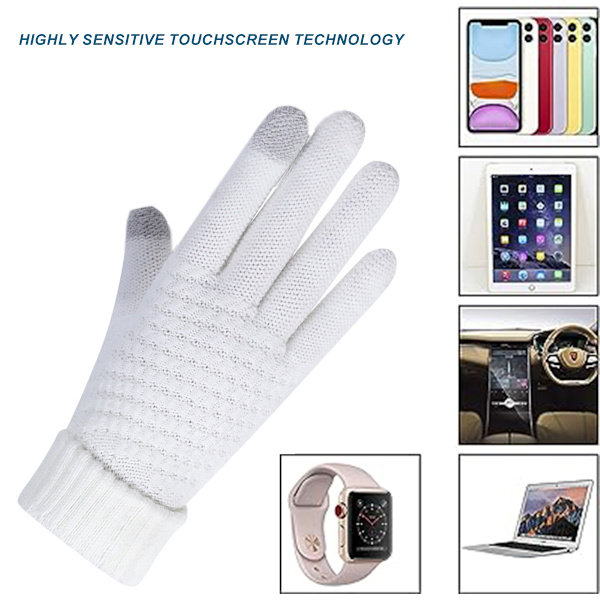 4 par dam vinter touch screen handskar varma fleecefodrade