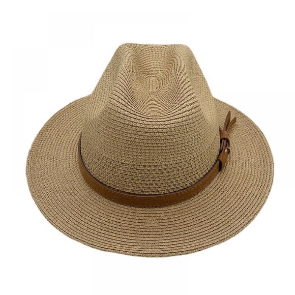 Fedora Panamahatt for menn, stråhatt i trilby-stil, ulike størrelser, strandhatt