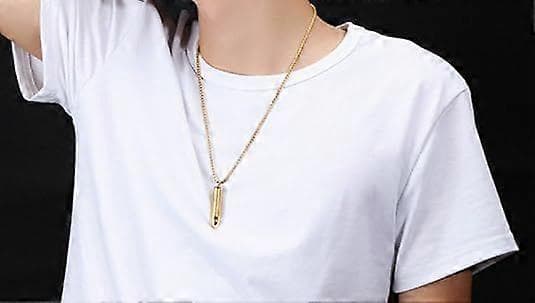 Herre-korshalskæde til mænd sort guld engelsk urne Fadervor rustfrit stål aske minde-kuglekæde flotte gaver