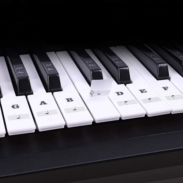 Greaked Transparent Piano Keyboard Sticker 88 Taster Elektronisk Ke