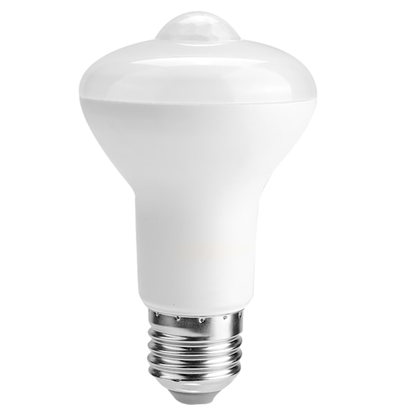 AC85-265V E27 7W LED-lampa Infraröd Human Body Sensor Bulb för Korridor Varm Vit
