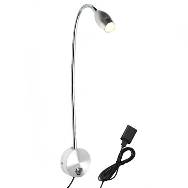 Ögonvänlig Design: Väggmonterad Lampa Med Touch-Dimmerfunktion, 3W LED Läslampa För Hemmakontor Hotellbruk, 360° Justerbar Rotation Och