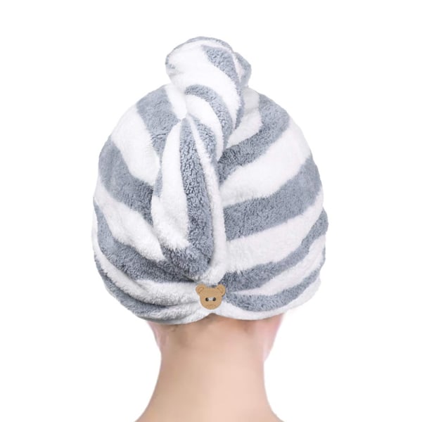 Hårhandduk Wrap Absorberande Hår Turban för Vått Hår Mjuk och