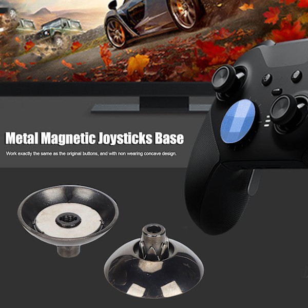 Metalliske magnetiske joystick-baser, magnetiske baseutskiftninger for Xbox One Elite 2-kontroller