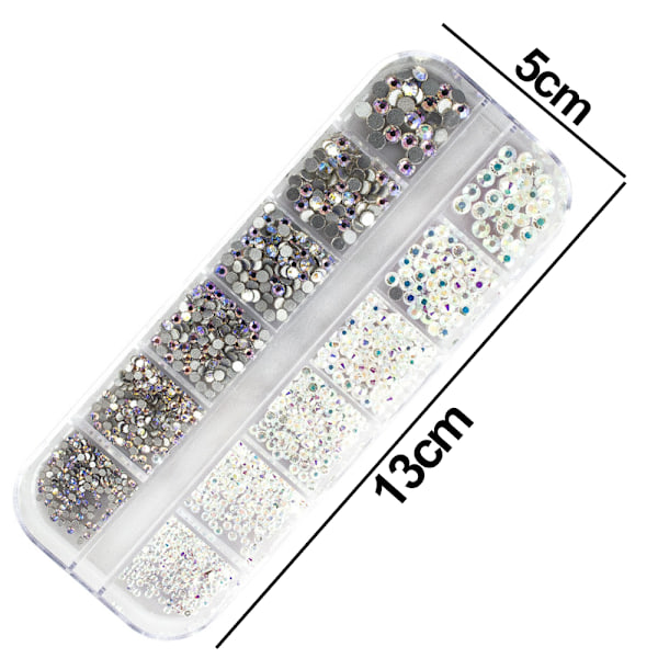 Krystal Rhinestones til Neglekunst, Sten og Rhinestones, til Negle/Tøj/Ansigt/Håndværk