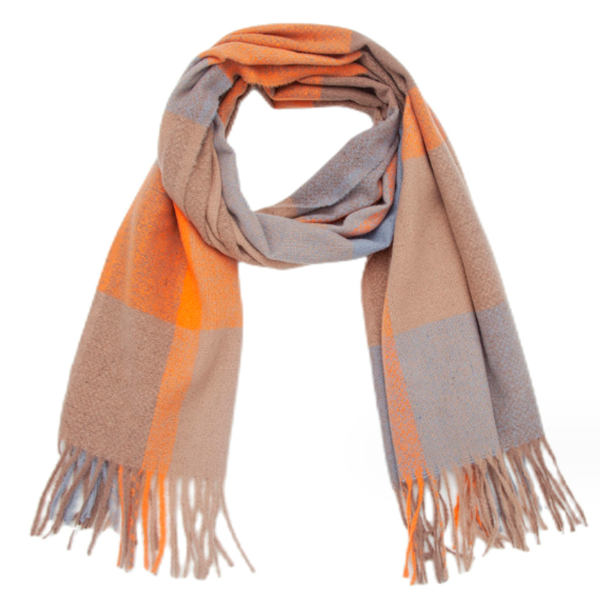 Faux Cashmere Feel Scarf, Mjuk Dam Vinter Scarf för Kyla