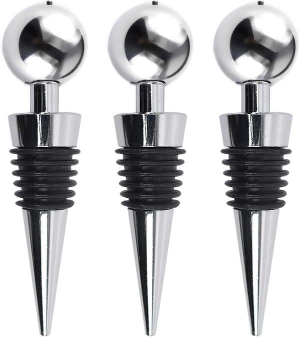 Vinstoppare för flaskor - Champagnekorkar (9*2cm) - Set om 3