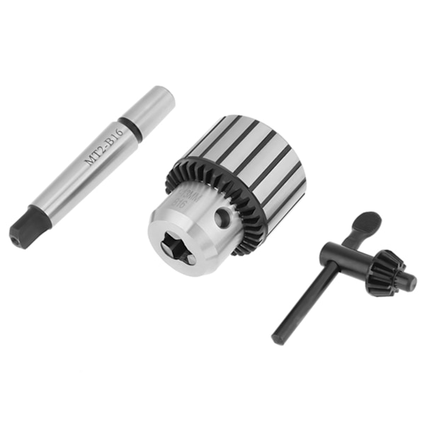 1-13mm Kapacitet Karbidstål MT2-B16  Arbor Nyckel Typ Borrchuck Mini Svarv Verktyg
