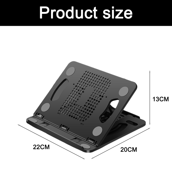 Adjustable rotating laptop stand for desk, portable and