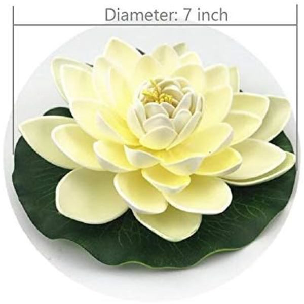 NAVAdeal 4 stk. 7 tommer kunstige flydende skum Lotusblomster til