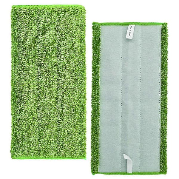 4 stk. våd/tør flad moppeklud mikrofiber gulvmoppepuder udskiftning vaskbar let at udskifte