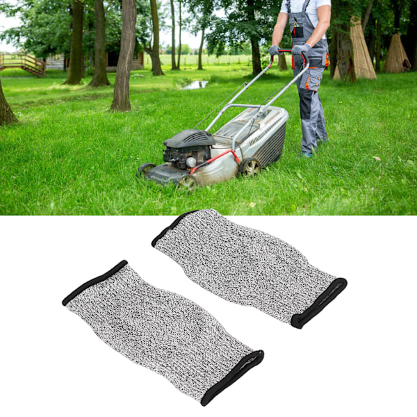 2 st skärsäkra ärmar professionell nivå 5 skyddssäkerhetsarmskydd för trädgårdskök 20 cm/7,9 tum