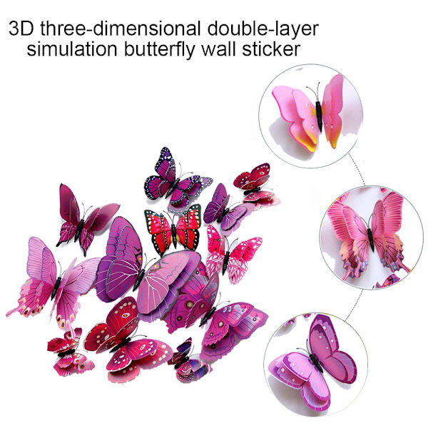 3D kolmiulotteinen kaksoiskerros simulaatioperhonen luova