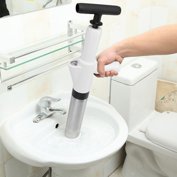 Toiletplunger Afstopning Af Dræn Kraftfuld Manuel Pneumatisk Udrensningsudstyr Blaster Gun Cleaner