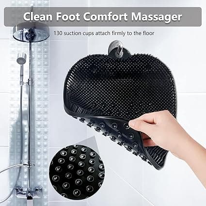 Stor Duschfotskrubb, Massagematta, Fotskrubb Duschborste