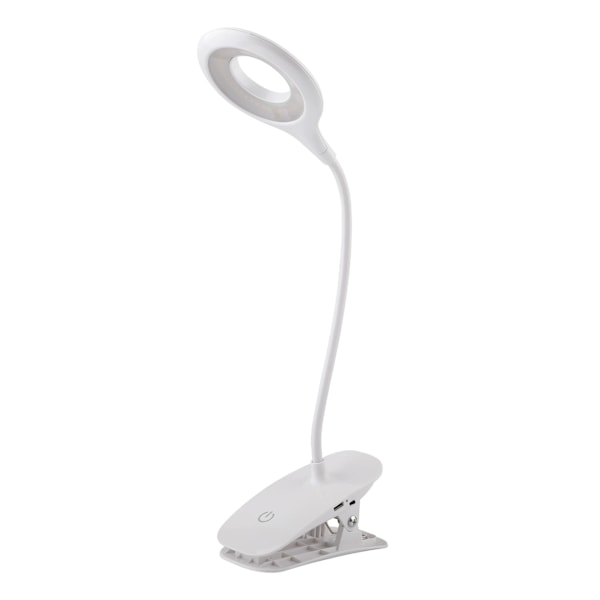 Batteridriven skrivbordslampa, flexibel arm med minnes-touchkontroller, portabel läslampa för studentboenden och kontor