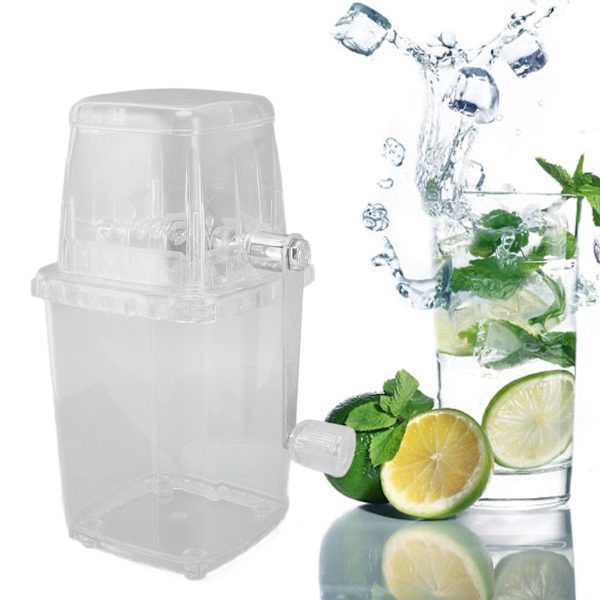 Manuell ismaskin Liten bärbar rakapparat Manuell snökonmaskin för hemmet Transparent