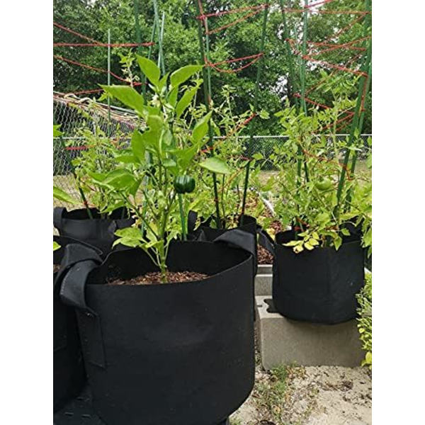 4-pack 5-gallon odlingspåsar för grönsaker - Non-woven poly