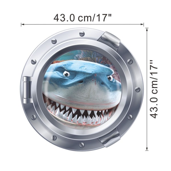 1 st avtagbar 3D undervattensnatur landskap väggdekaler Anim