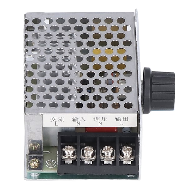 Elektronisk spänningsregulator med aluminiumhölje, högeffekts SCR-motorhastighetskontroll för långvarig drift med intelligent fläkt (kompakt design)