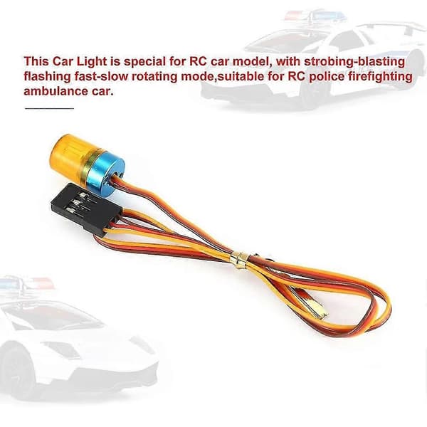LED Lampe Strobing-blåsing/blinkende/roterende Lys For 1/10 RC Modellbil 1:14 Traktor RC Engineering