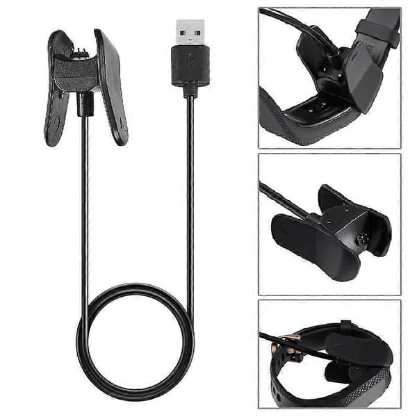 1m Smart Armbånd USB Opladerkabel Clip-on Opladerledning til Vivosmart 4