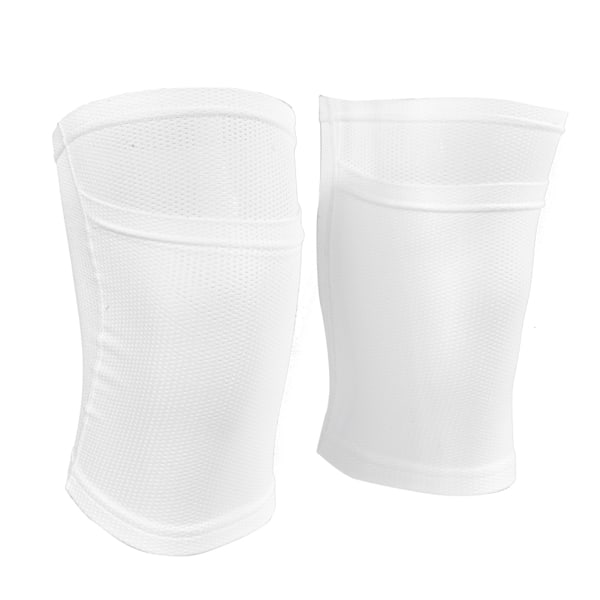 Fotboll Dubbla Lager Benskydd Ärm Fotboll Shin Protector Legging (M-Vit)