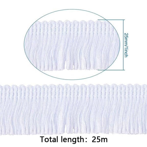 Polyester Frans Tofs Spets Trim Frans Fiber Trim för Sömnad Q
