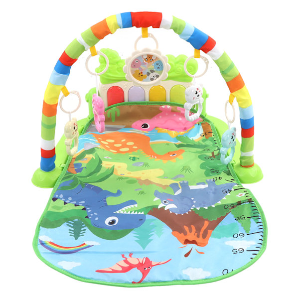 Babygym Lekematte Multifunksjonell Tidlig Utdannende Musikksparkespeil Gym Matte for Nyfødte Spedbarn Småbarn