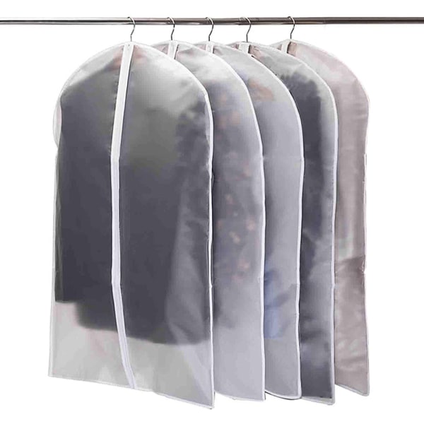 Set med 5 hängande plaggpåsar för förvaring Breathbale Suit Cover