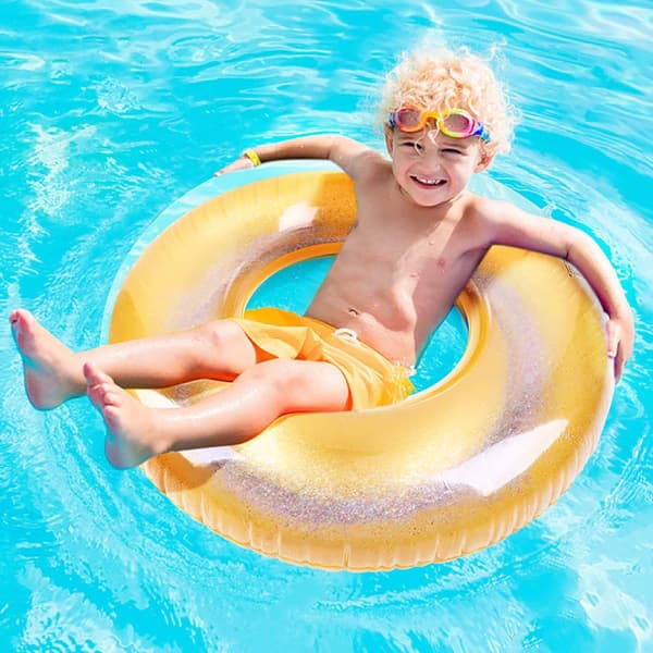 Uppblåsbar Badring, Uppblåsbar Poolboj, Pool Float Lätt T