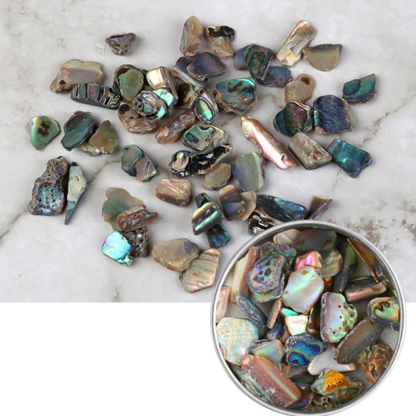 Kristallnaglar kvinnors nagelnaglar stora skalskivor abalone skivor pebble naglar mobiltelefonväska skor shape1