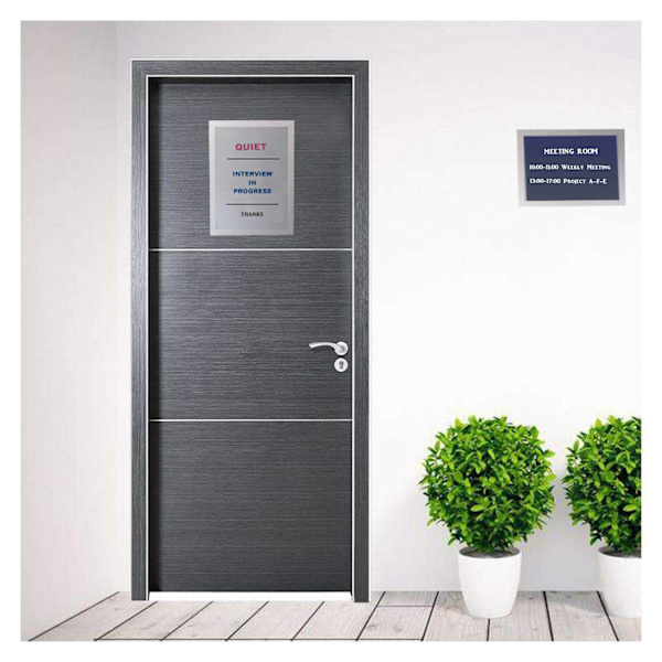 A4-5x A4 Informasjonsramme Selvklebende med Magnetisk Lukking, Innstikklomme, Arkholder, Rask Bytte av Henging, Hengslet Magnetisk Ramme