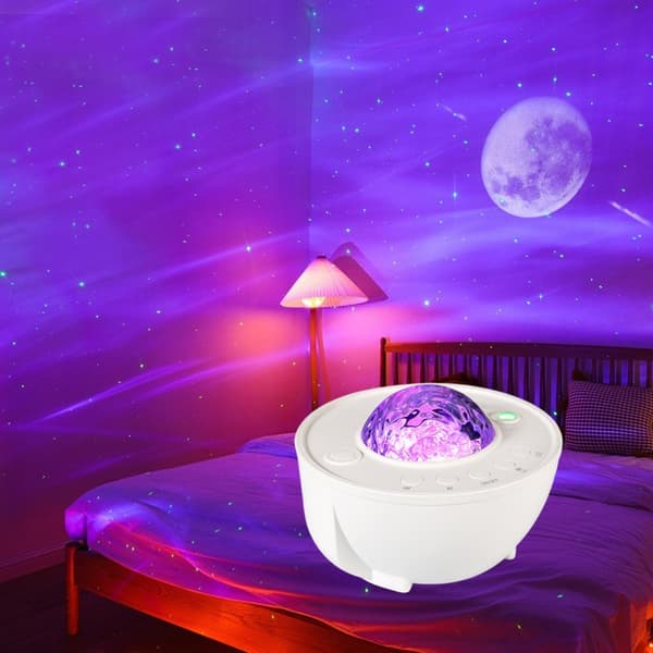 LED stjärnformad spotlight 8W-5V-USB - fjärrstyrd plug-in m